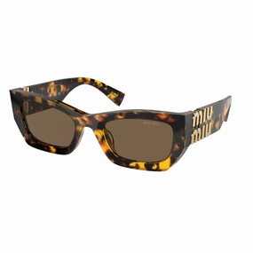 Miu Miu Mu 09Ws Vau06B WomenS Sunglasses C Honey Havana, Dark Brown Lenses Trending Now Offer Mega Online Discount