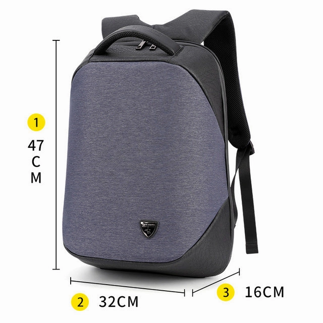 MustHave Steals Special Savings Today Waterproof High Capacity Smart Backpack For School/Business/Travel - Black,Blue,Brown