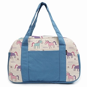 Exclusive Hot Pick Women'S Seamless Cute Unicorn Pattern Printed Canvas Duffel Travel Bags Was_19