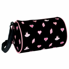 Dansbagz By Danshuz Women'S I Love Tutus And Toe Shoes Roll Duffel Bag, Black, Os Special Offer Inside Shop Smart Deals