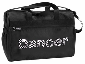 Flash Pick Today Dansbagz Zebra "Dancer" Duffel Bag One Size Black