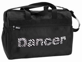 Hot Offer Inside Dansbagz Zebra"Dancer" Duffel Bag One Size Black