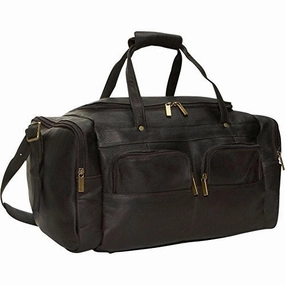 Save More Online David King & Co. 19 X 9.5 Inch Multi Pocket Duffel, Cafe, One Size