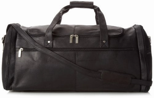 Instant Deal Today David King & Co. Extra Large Multi Pocket Duffel, Black, One Size