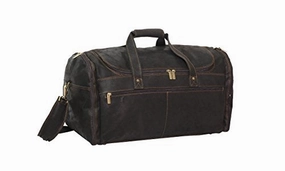 David King & Co. Extra Large Multi Pocket Duffel, Distressed Brown, One Size Exclusive Savings Event Best Price Today