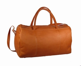 Sale Ending Soon David King & Co. Top Zip Duffel, Tan, One Size
