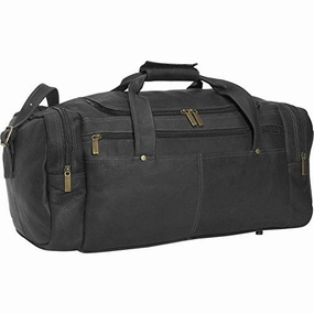 Hot Discount Deal David King Leather Classic Duffel Bag In Black
