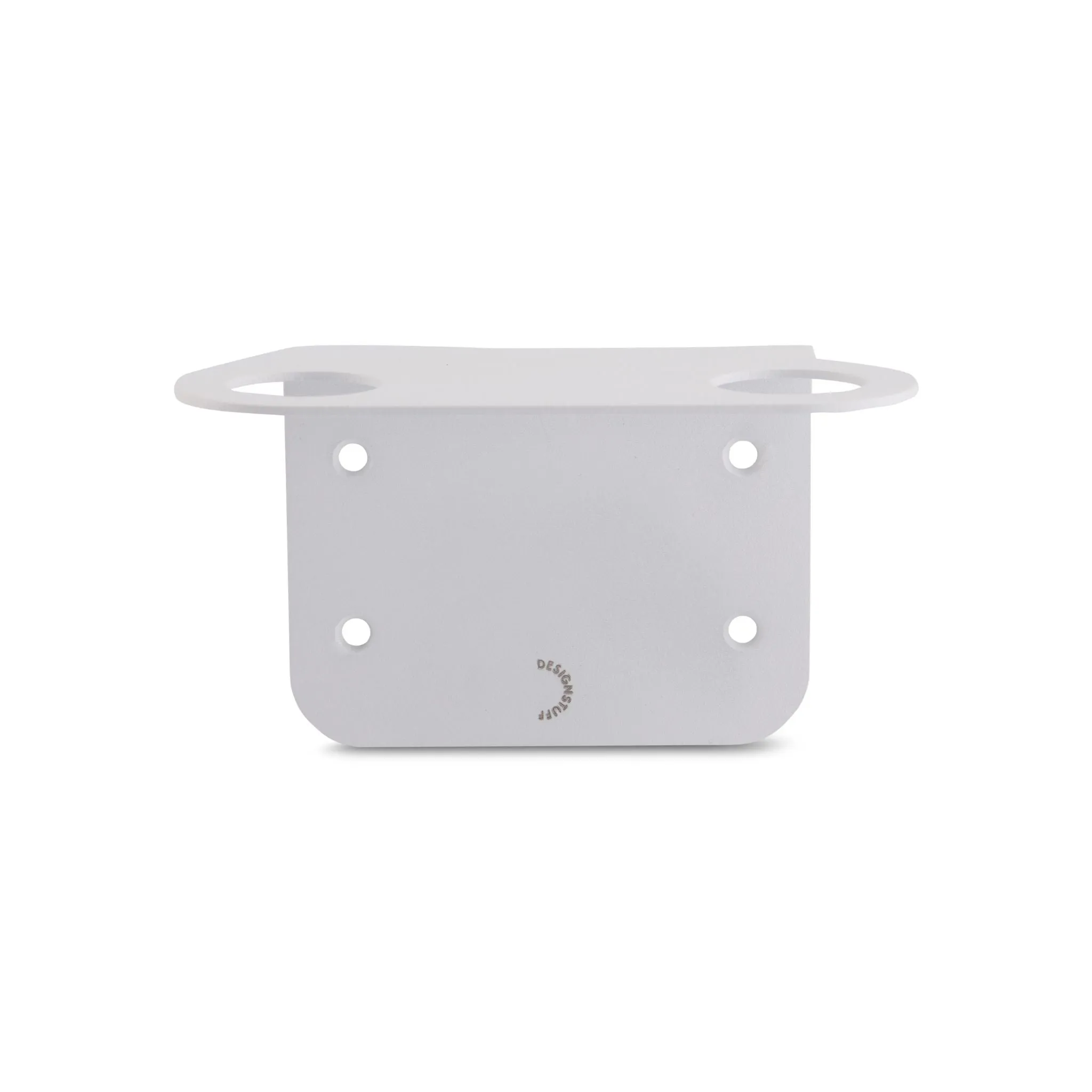DESIGNSTUFF Floating Dual Soap Dispenser Holder, White