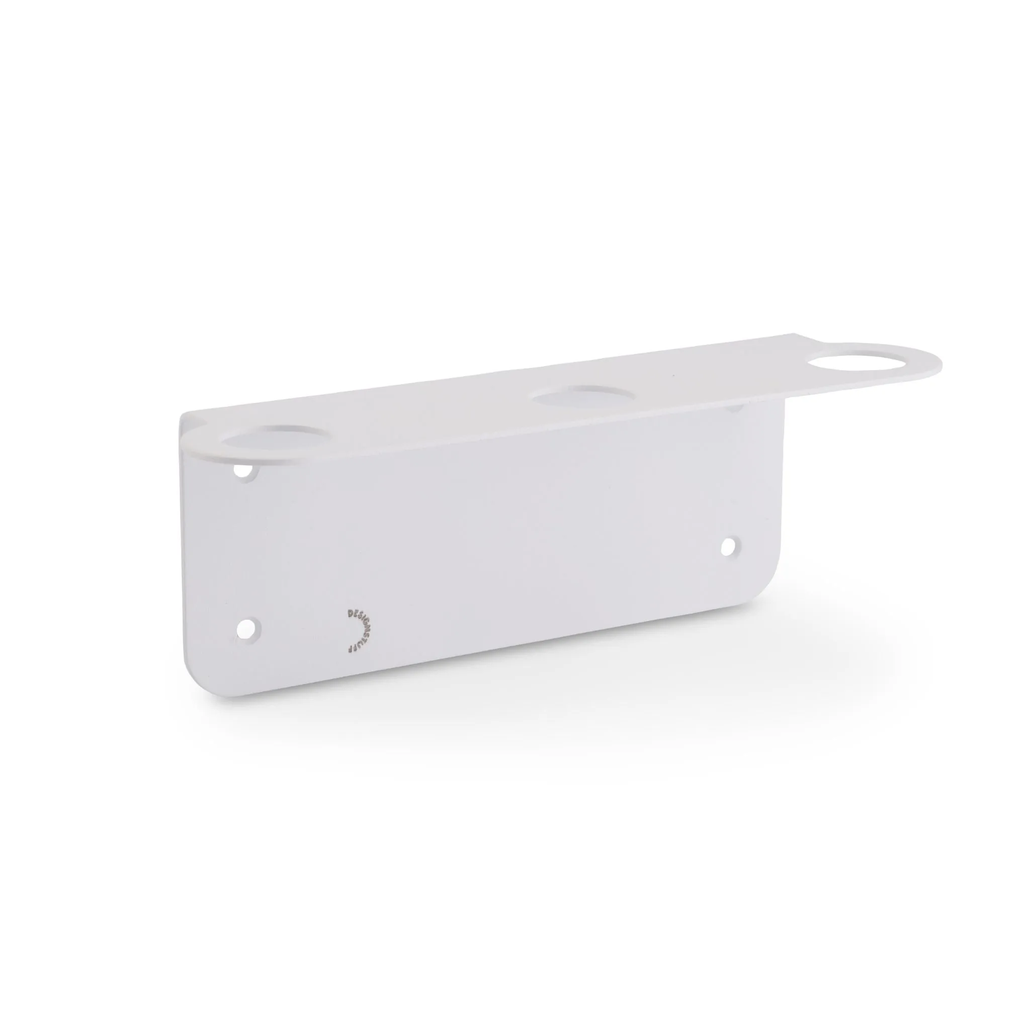 DESIGNSTUFF Floating Triple Soap Dispenser Holder, White