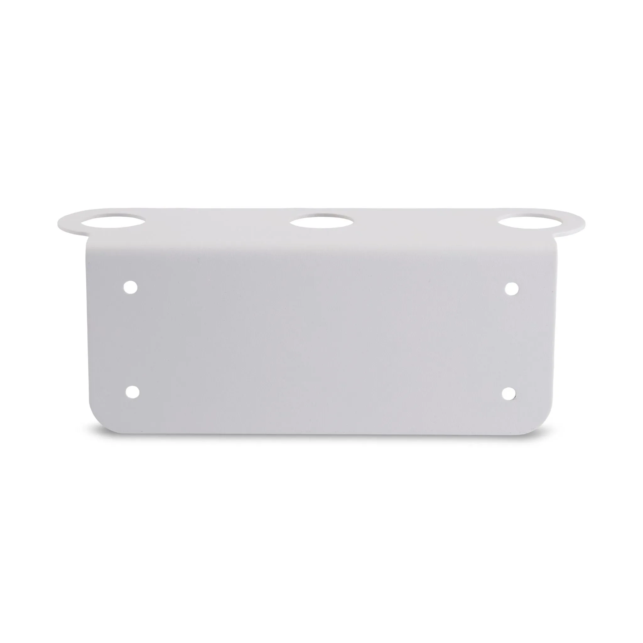 DESIGNSTUFF Floating Triple Soap Dispenser Holder, White