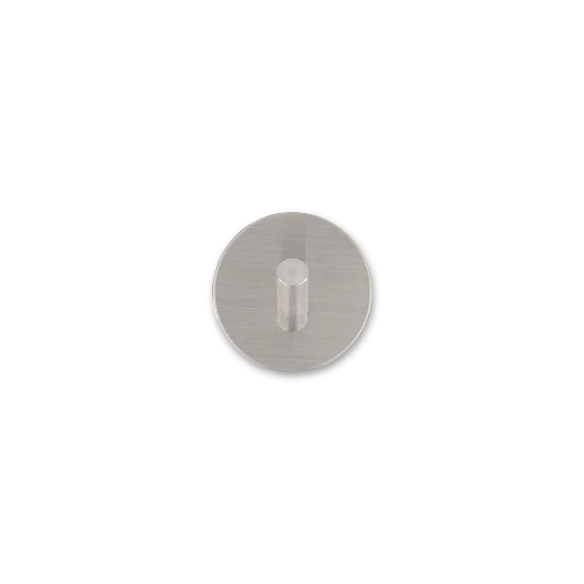 DESIGNSTUFF Hook Self-Adhesive, Brushed Silver (Set of 3)