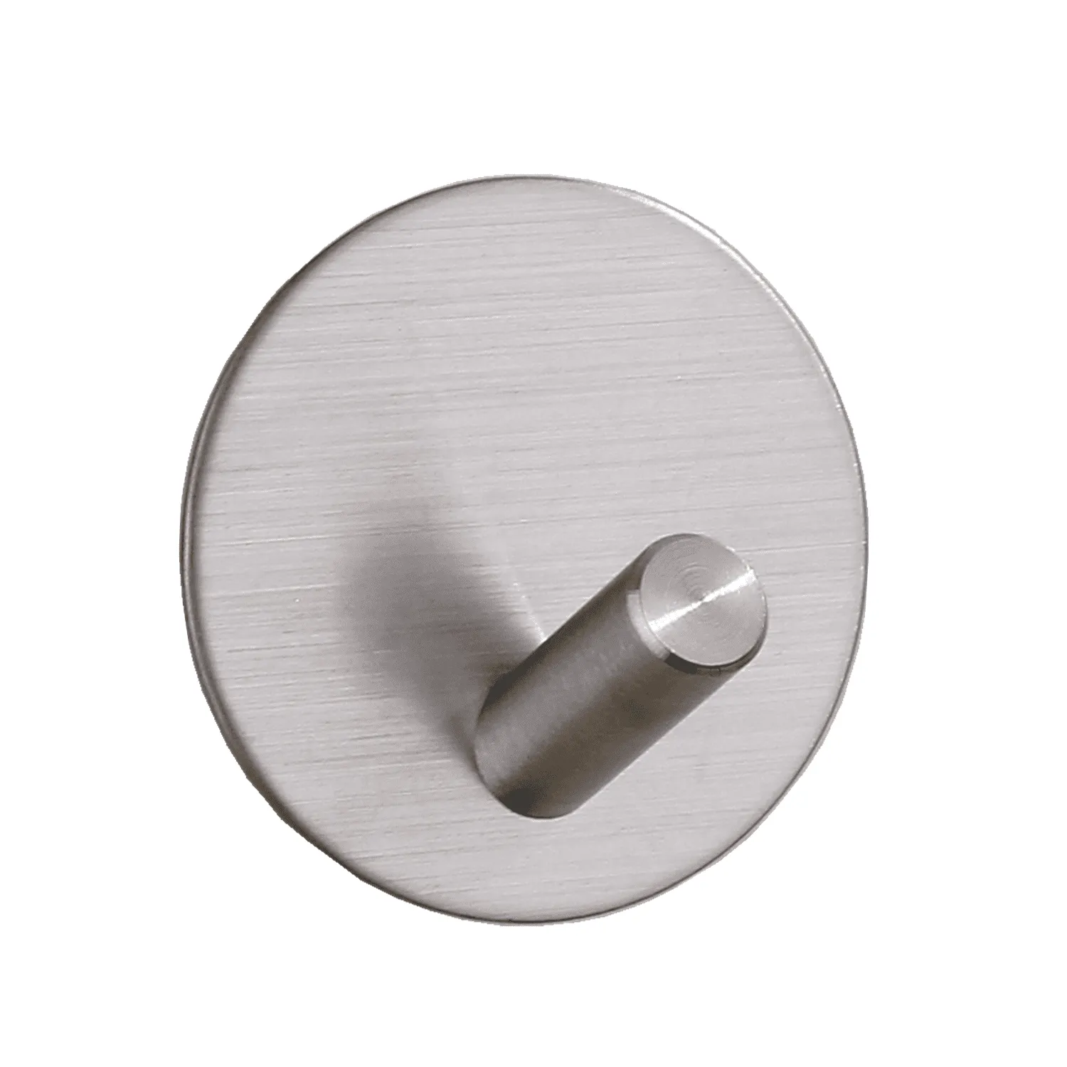 DESIGNSTUFF Hook Self-Adhesive, Brushed Silver (Set of 3)