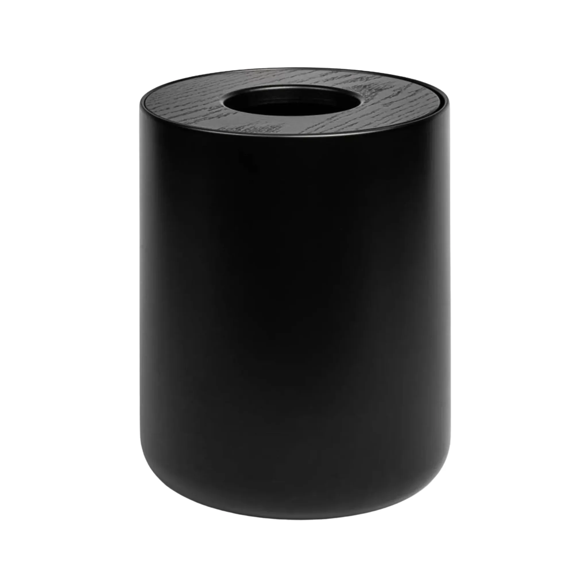 DESIGNSTUFF Round Bin, Black