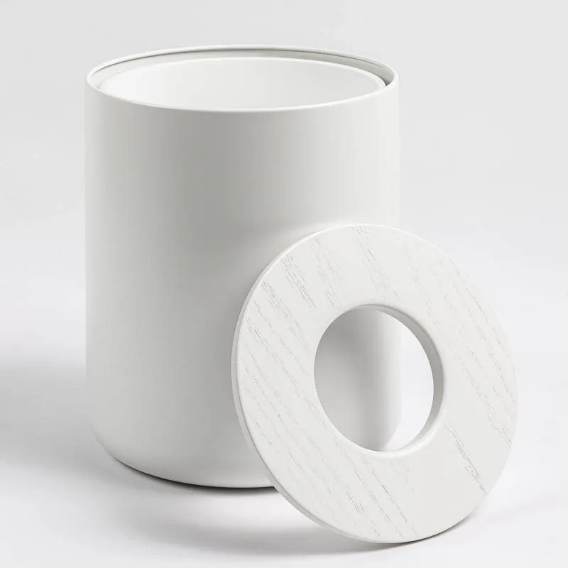DESIGNSTUFF Round Bin, White