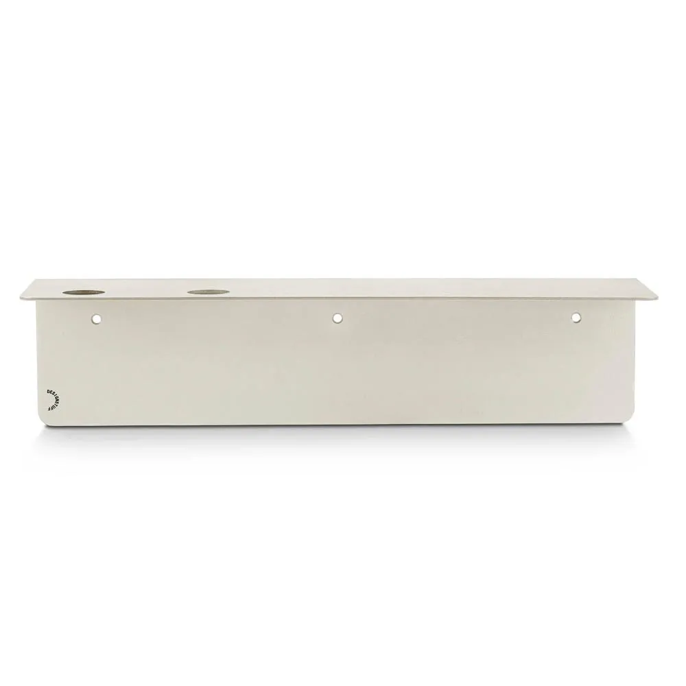 DESIGNSTUFF Shelf Dual Soap Dispenser Holder, Sand