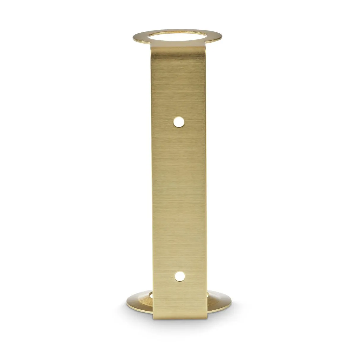 DESIGNSTUFF Single Soap Dispenser Holder, Brushed Brass