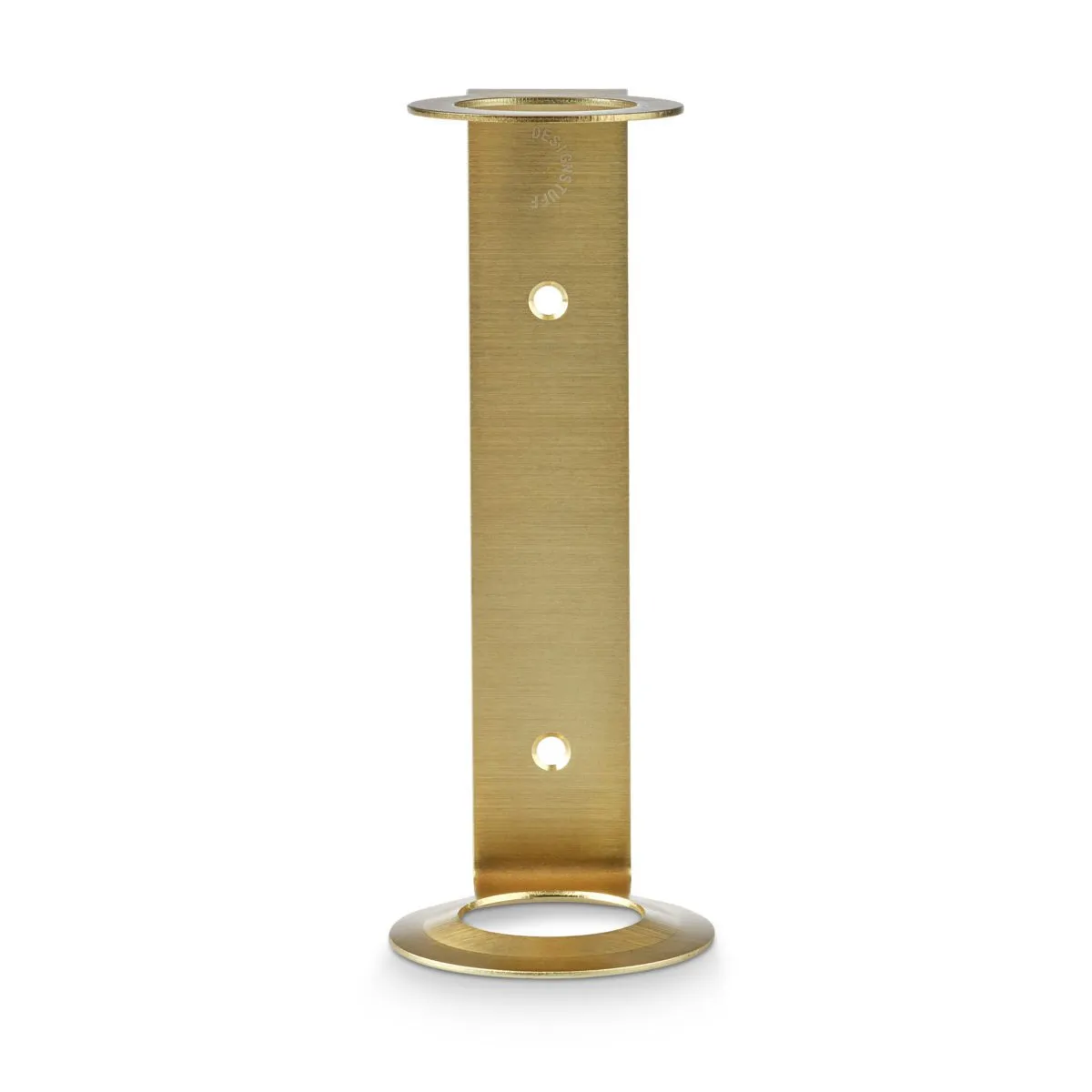 DESIGNSTUFF Single Soap Dispenser Holder, Brushed Brass