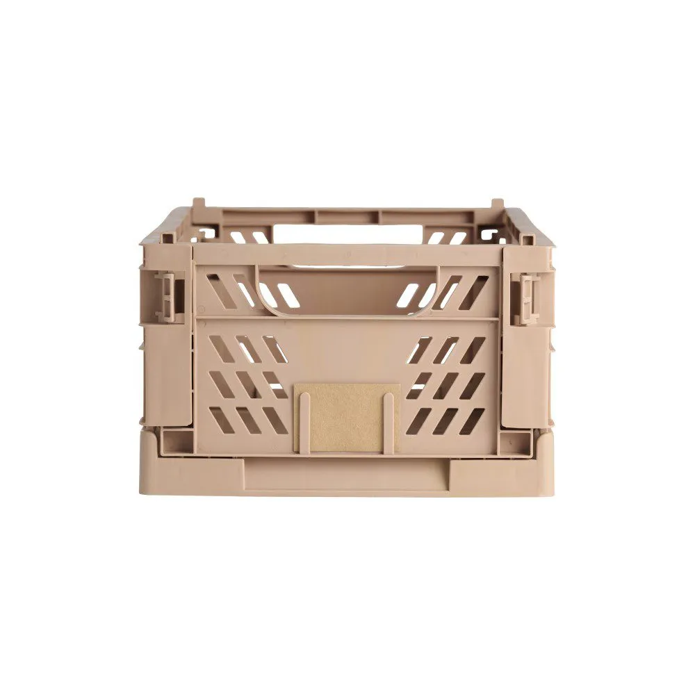 DESIGNSTUFF Slant Collapsible Crate, L, 50x33cm, Tuscany