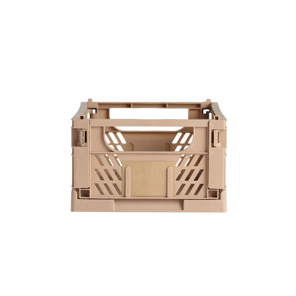 DESIGNSTUFF Slant Collapsible Crate, M, 33x25cm, Tuscany