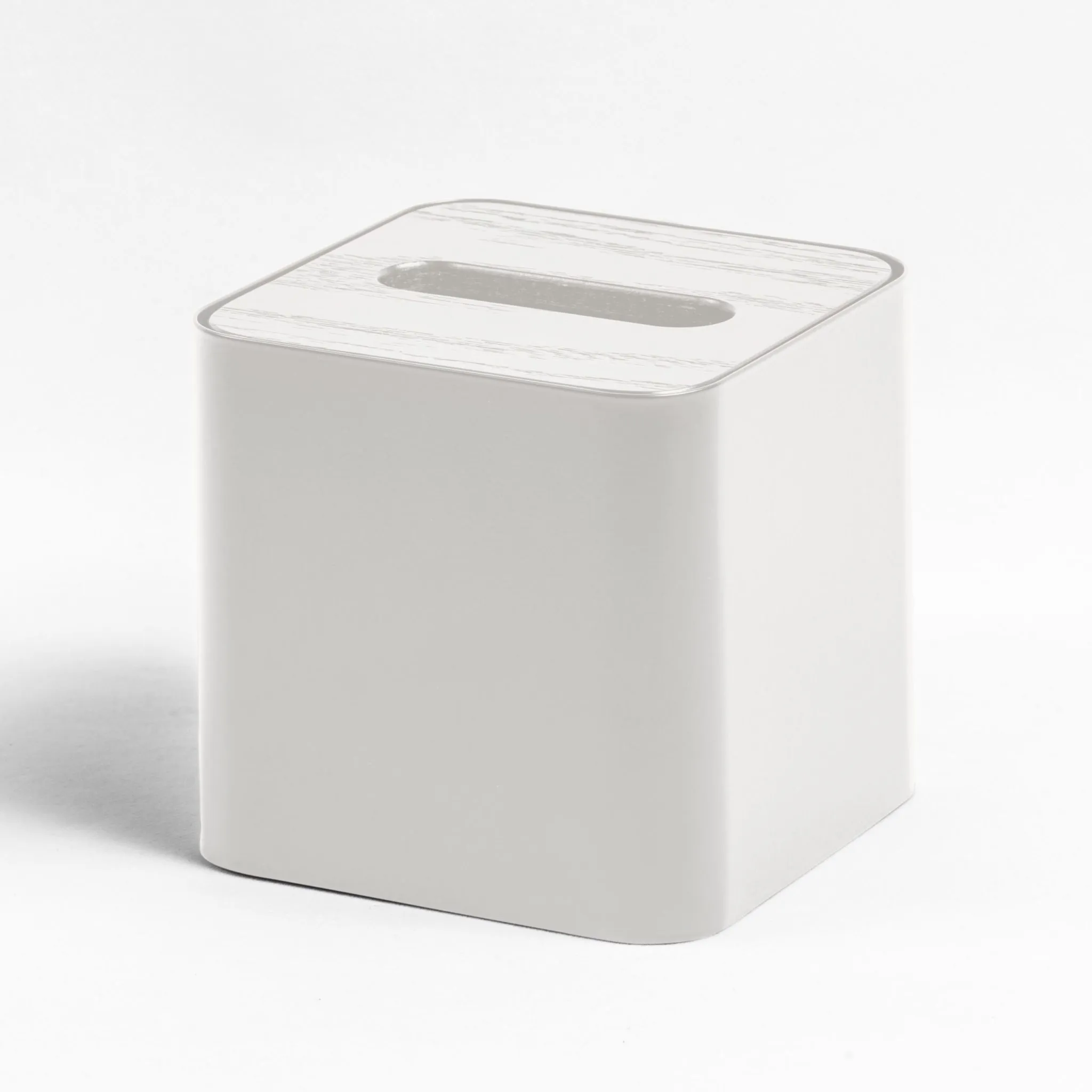 DESIGNSTUFF Square Tissue Box, White