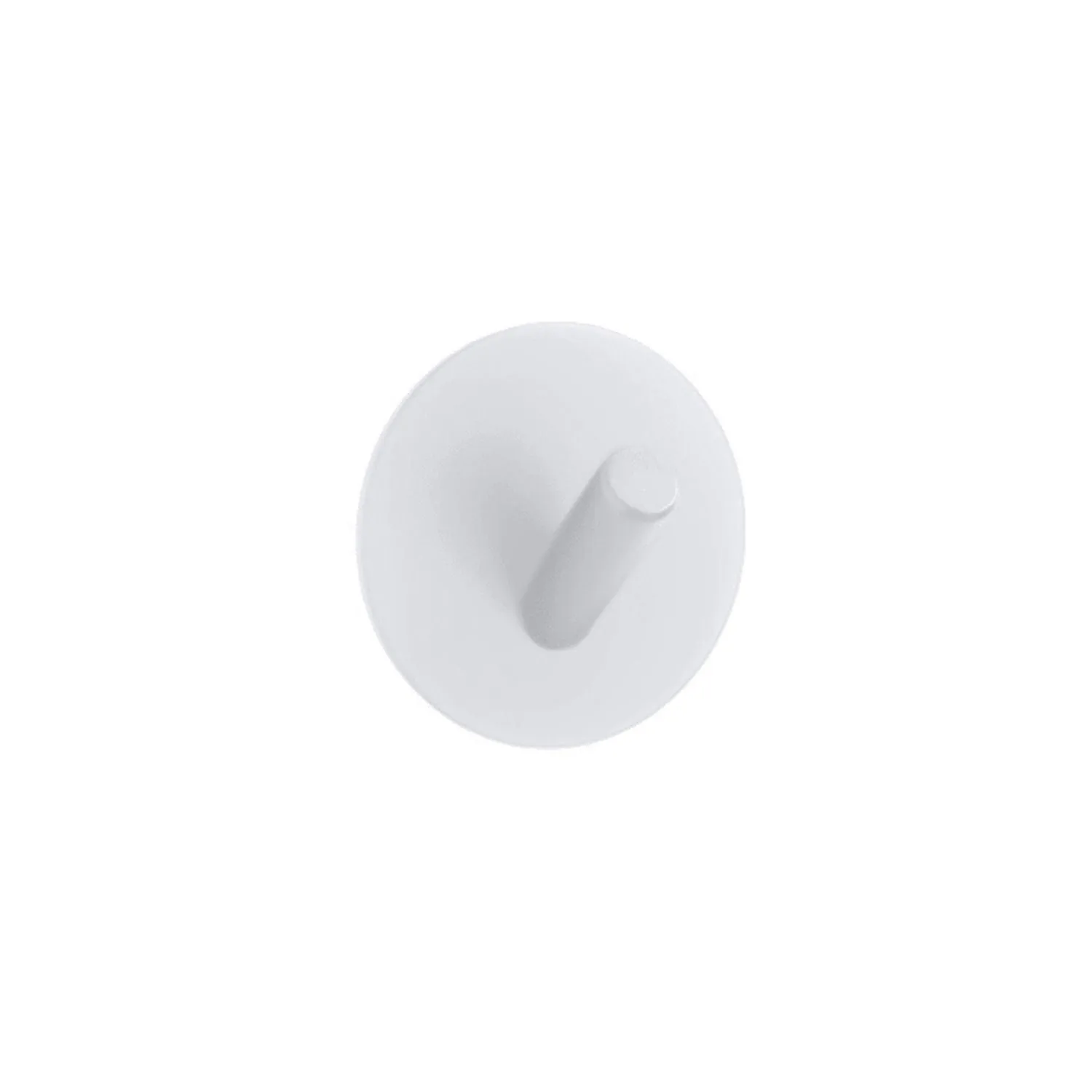 DESIGNSTUFF Stainless Steel Hook Self-Adhesive, White (Set of 3)