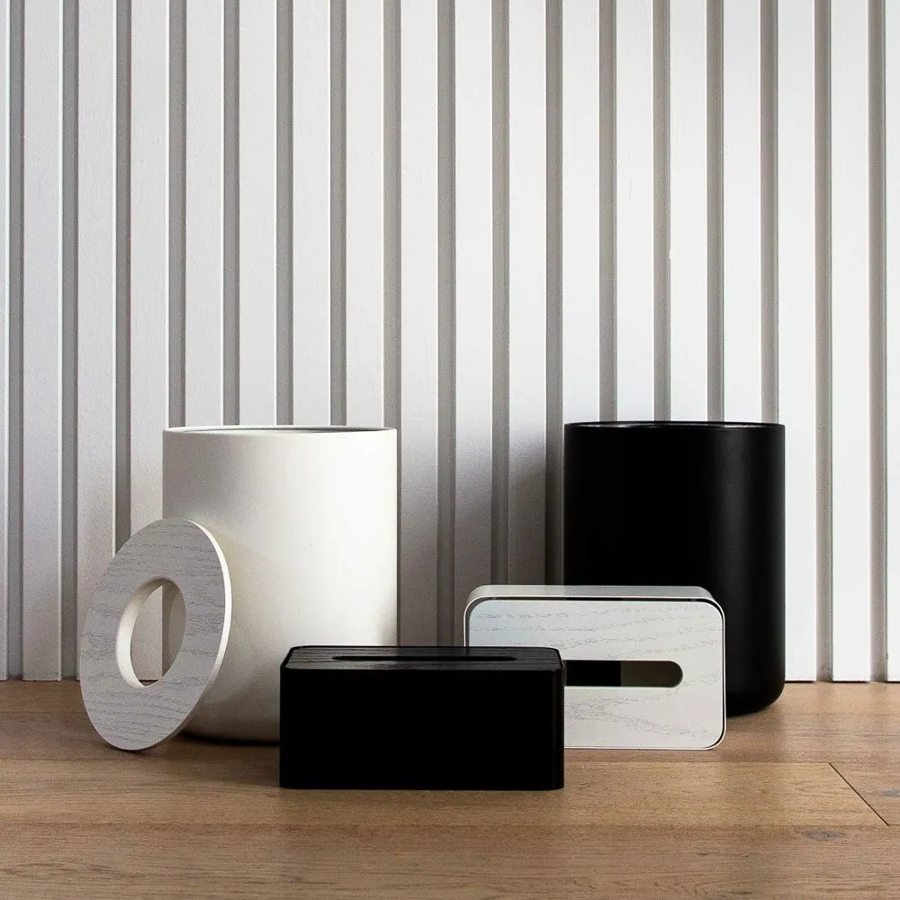 DESIGNSTUFF Tissue Box, Black
