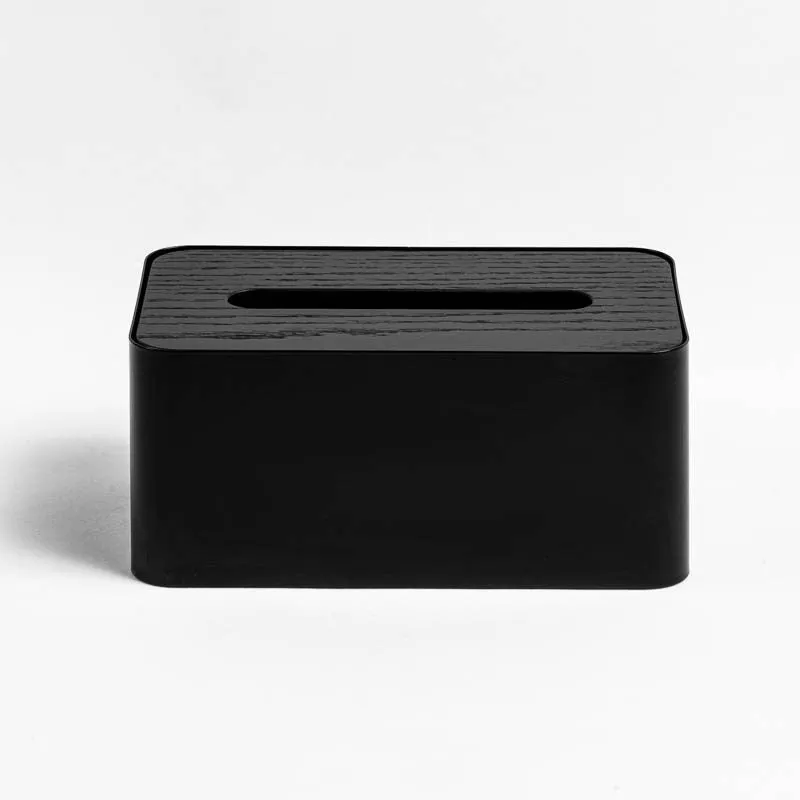 DESIGNSTUFF Tissue Box, Black