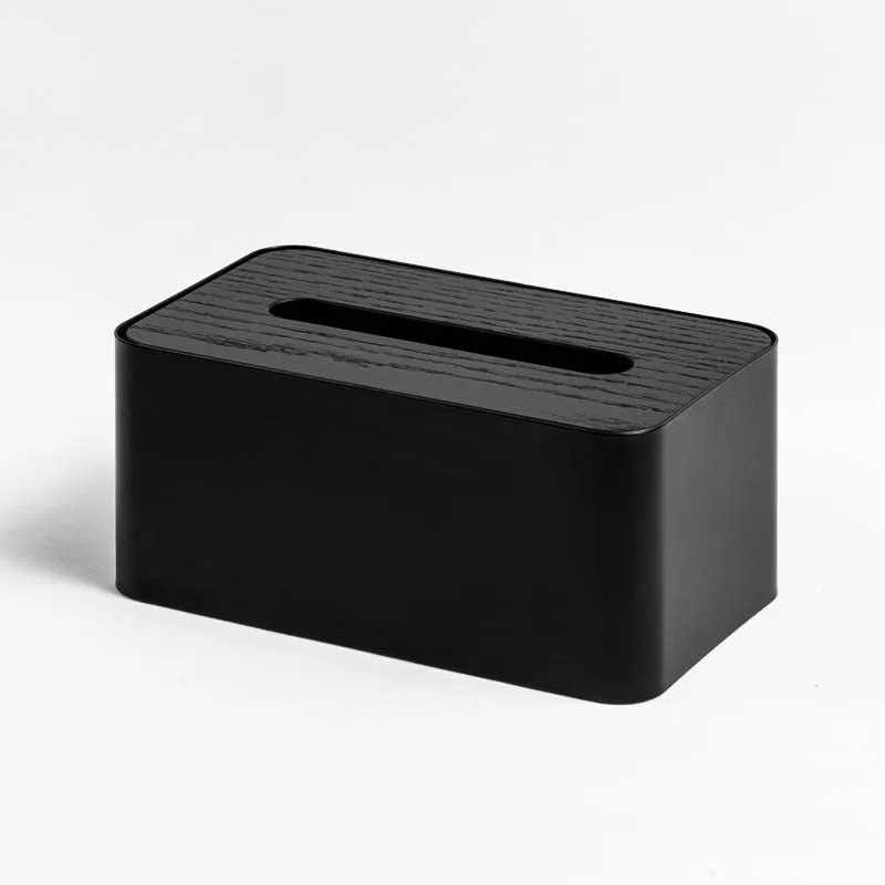 DESIGNSTUFF Tissue Box, Black