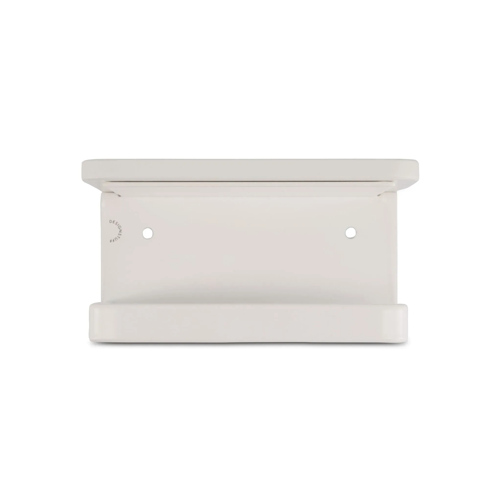 DESIGNSTUFF Toilet Roll Holder w/ Shelf Single, White