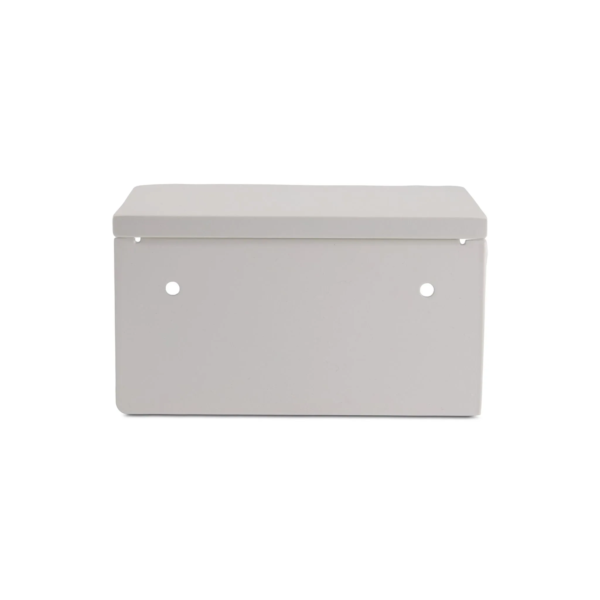 DESIGNSTUFF Toilet Roll Holder w/ Shelf Single, White
