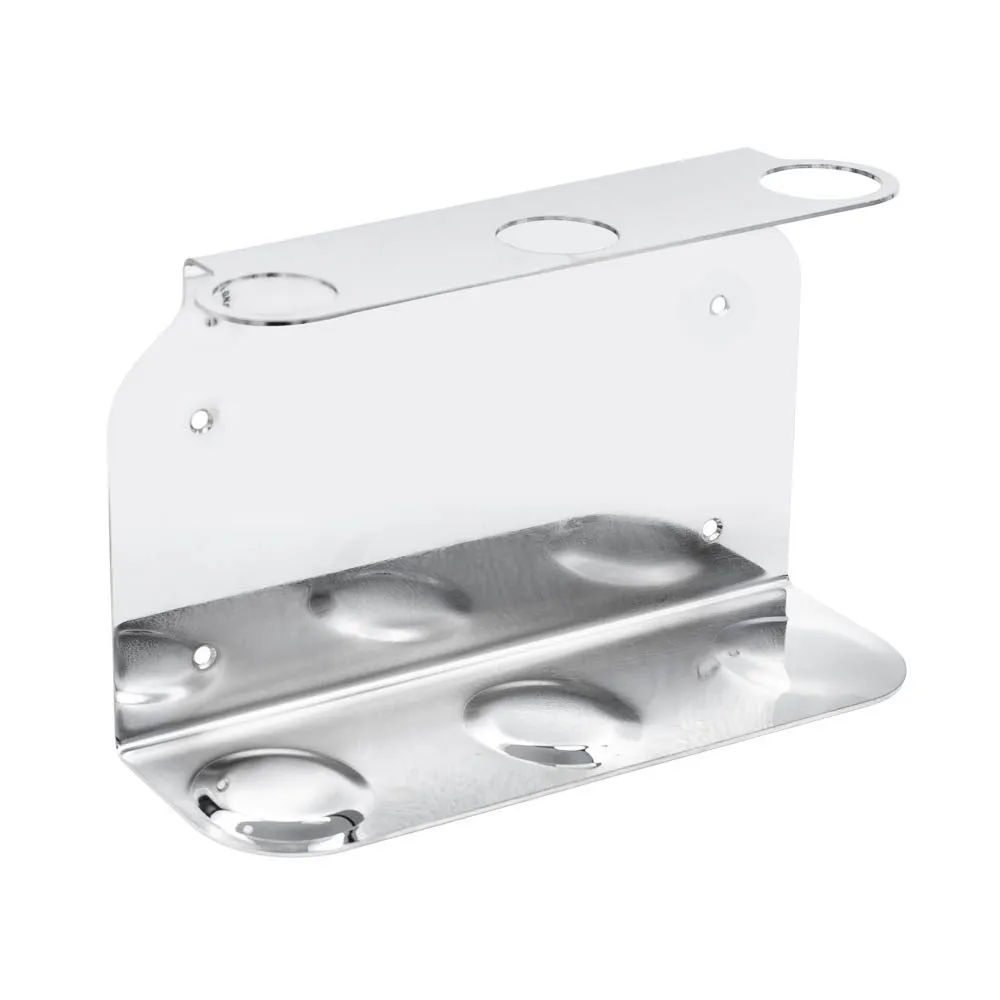 DESIGNSTUFF Triple Soap Dispenser Holder, Chrome
