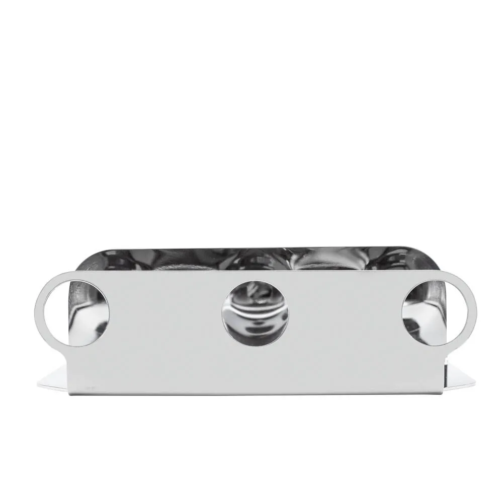 DESIGNSTUFF Triple Soap Dispenser Holder, Chrome
