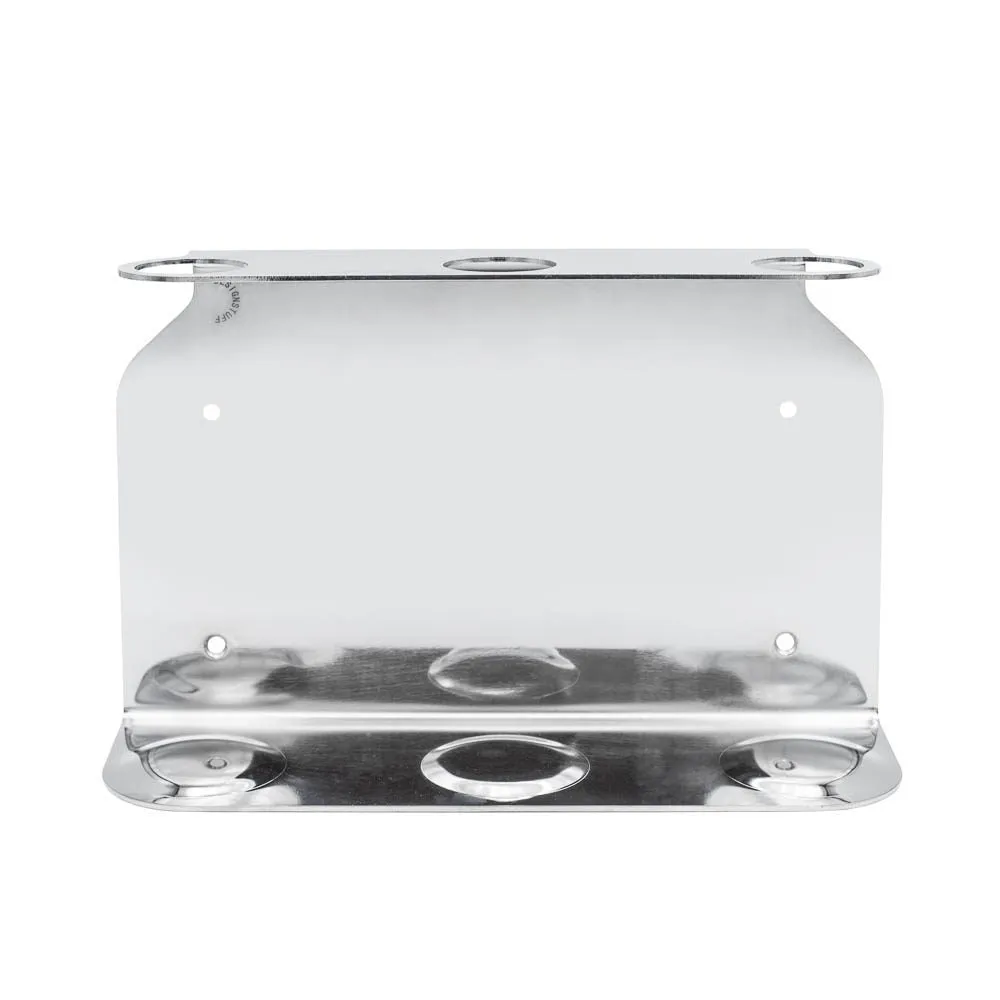 DESIGNSTUFF Triple Soap Dispenser Holder, Chrome