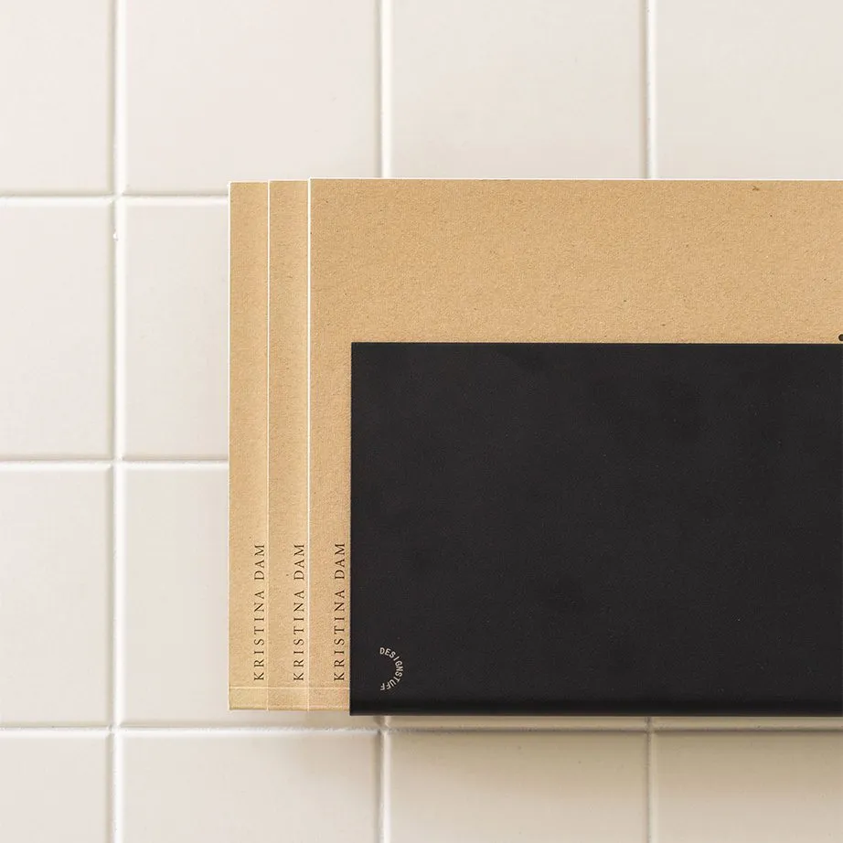 DESIGNSTUFF Wall Mounted Magazine Holder, Black