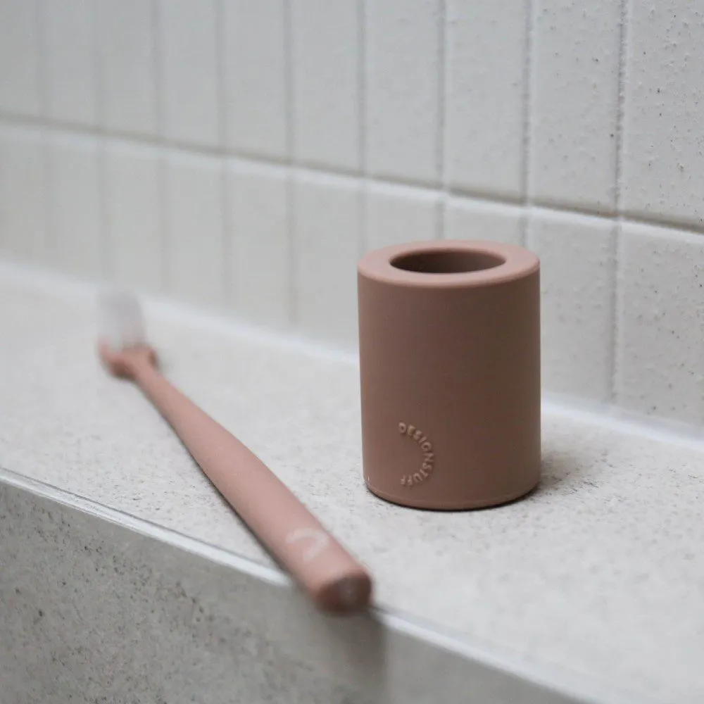 DESIGNSTUFF Wheatstraw Toothbrush, Clay