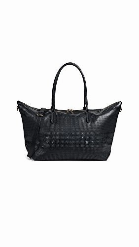 Special Steal Event MustHave Deal Deux Lux Women'S Perforated Duffel Bag, Black, One Size