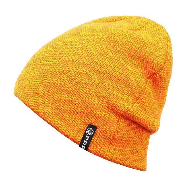 Knitted Men'S Skullies And Beanies Thermal Ski Hat Double-Sided Cap Surprise Offer Now Todays Best Deal