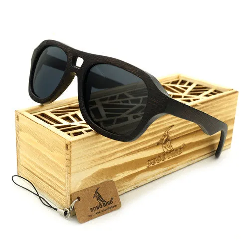 Big Sale Today Vintage Pilot Wooden Sunglasses In Gift Box - Green,Blue,Grey,Silver
