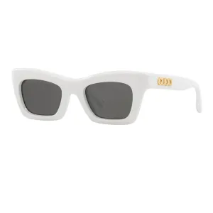 Shop the Best Deals Gucci Gg1773S 002 WomenS Sunglasses - White Frame, Grey Lenses