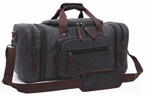 Canvas Duffel Bag, Aidonger Vintage Canvas Weekender Bag Travel Bag Sports Duffel With Shoulder Grab It Now
