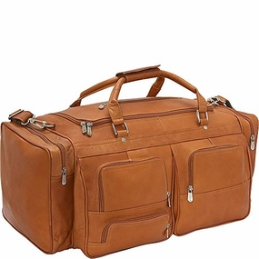 Shop Hot Picks Hot Sale Alert Piel Leather 24In Duffel With Pockets, Saddle, One Size