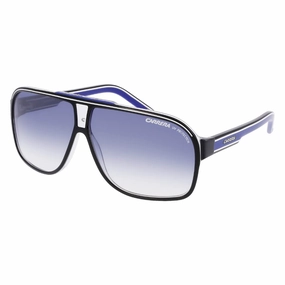 Carrera Grand Prix 2 T5C/6408 Unisex Aviator Sunglasses - Black Crystal/Blue Gradient Price Drop Frenzy