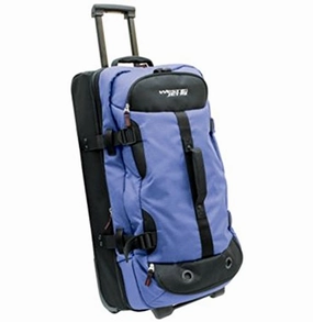 Westjet X-Terrain Lightweight Luggage Drop-Bottom Trolley Duffel 28"-Blue Deal Frenzy Today