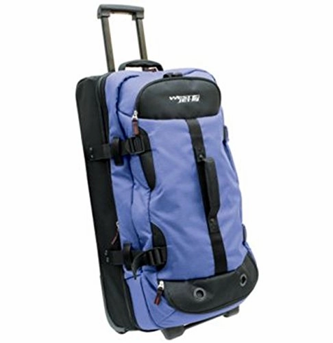 Westjet X-Terrain Lightweight Luggage Drop-Bottom Trolley Duffel 28"-Blue Deal Frenzy Today