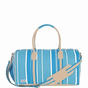 Ame & Lulu Puddle Jumper Small Duffel (Ticking Stripe) Special Surprise Sale