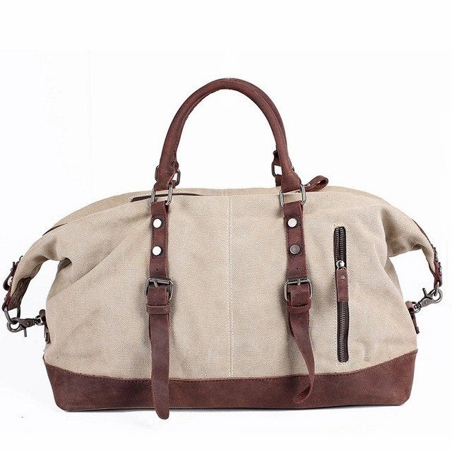 Sweet Deal Today Trending Hot Deal Vintage Multifunctional Large Capacity Carry On Canvas Luggage Bag For Men Duffel Bags Weekend