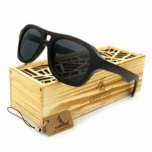 Big Sale Today Vintage Pilot Wooden Sunglasses In Gift Box - Green,Blue,Grey,Silver