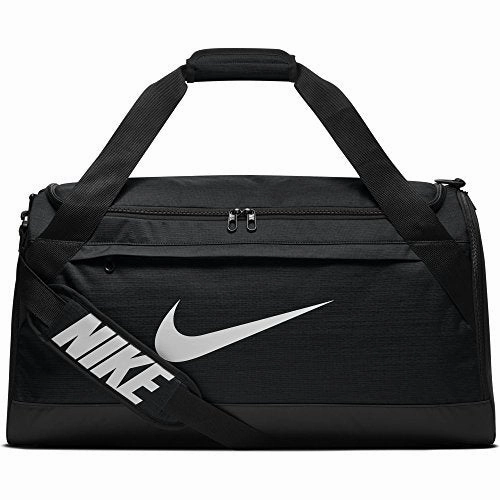 Flash Sale Now Grab Todays Deal Nike Brasilia Duffel Bag, Black/Black/White, Medium