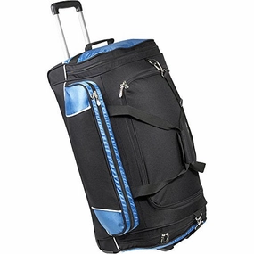 MustHave Clearance Sweet Deal Today Bellino 30" Rolling Duffel, Black And Blue, One Size