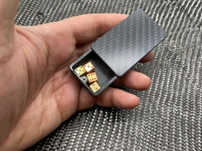 Carbon Fiber Pocket Strong Box With Loop Instant Savings Inside